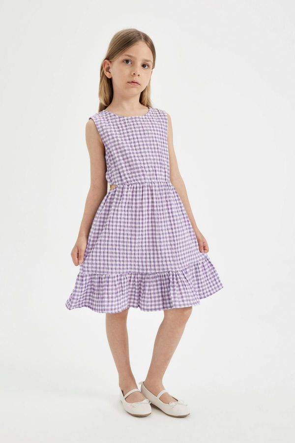 DEFACTO DEFACTO Girl's Checkered Sleeveless Dress