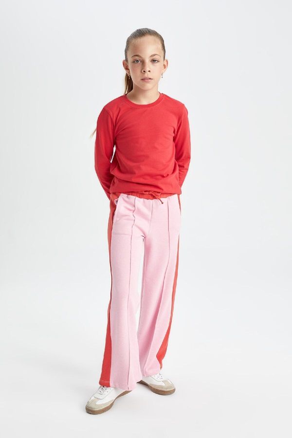 DEFACTO DEFACTO Girls Color Block Wide Leg Wide Leg Sweatpants