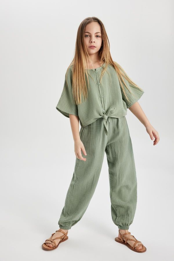 DEFACTO DEFACTO Girl's Cotton Trousers