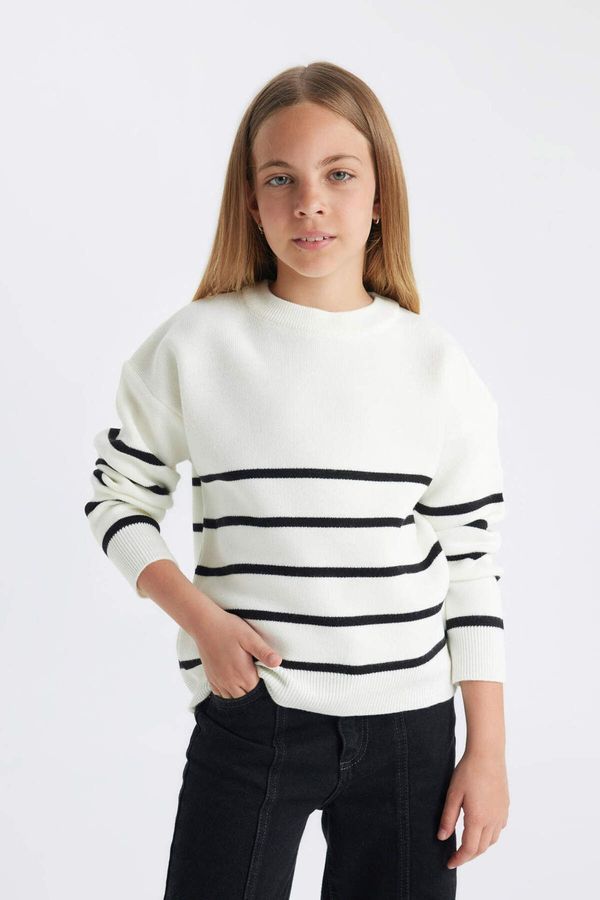 DEFACTO DEFACTO Girl's Crew Neck Knitwear Sweater