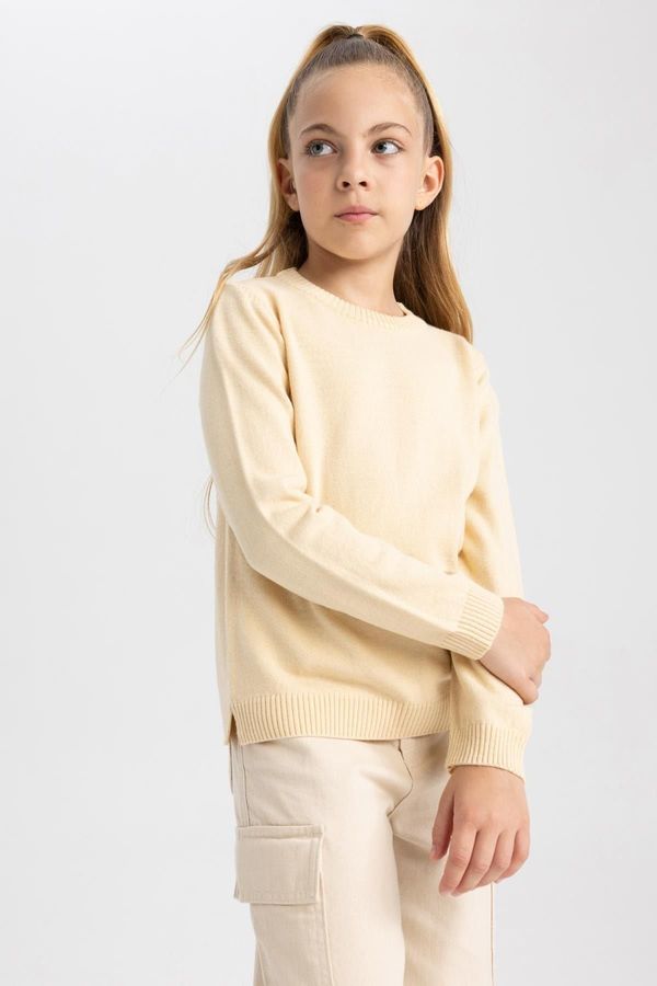 DEFACTO DEFACTO Girl's Crew Neck School Sweater