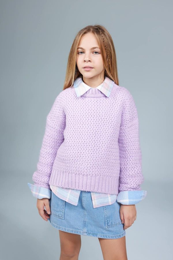 DEFACTO DEFACTO Girls' Crew Neck Sweater