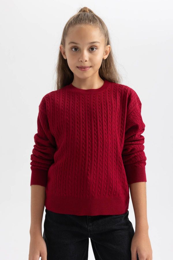 DEFACTO DEFACTO Girl's Crew Neck Sweater