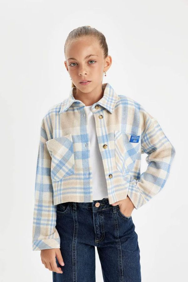 DEFACTO DEFACTO Girls Crop Long Sleeve Shirt