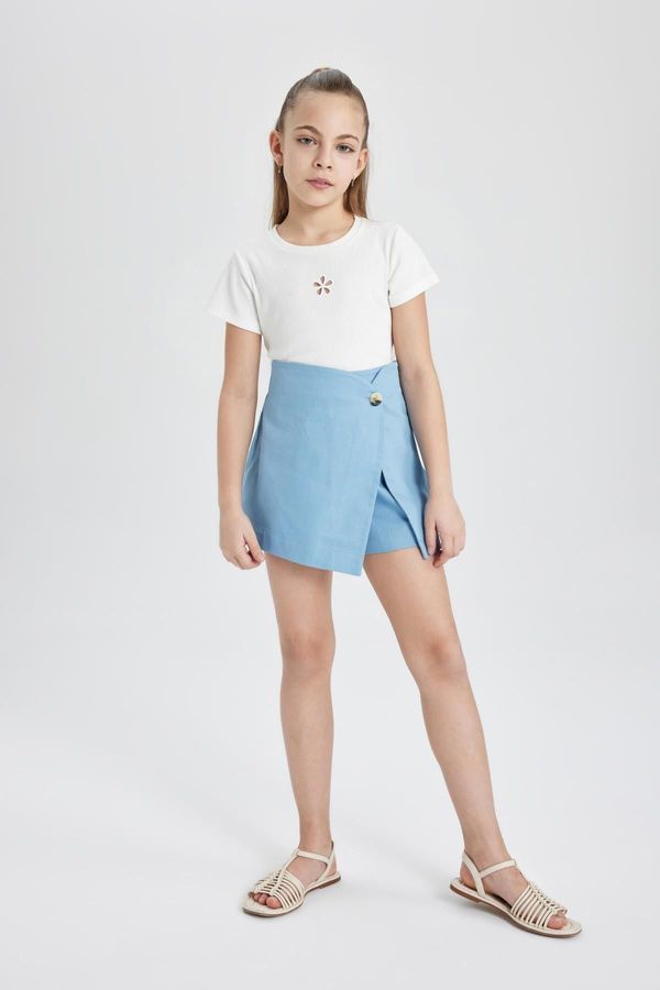 DEFACTO DEFACTO Girl's Gabardine Shorts Skirt