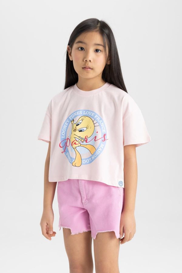 DEFACTO DEFACTO Girls Looney Tunes Crew Neck Short Sleeve T-Shirt