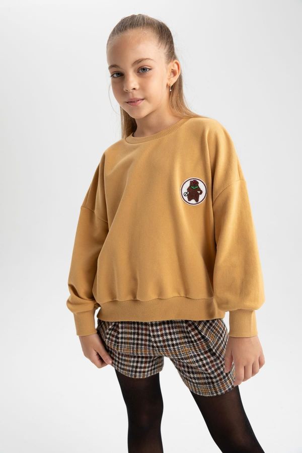 DEFACTO DEFACTO Girls Oversize Fit Crew Neck Sweatshirt