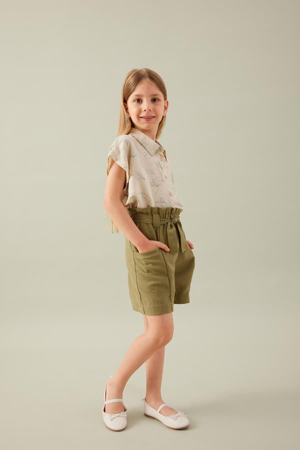 DEFACTO DEFACTO Girl's Paperbag Shorts