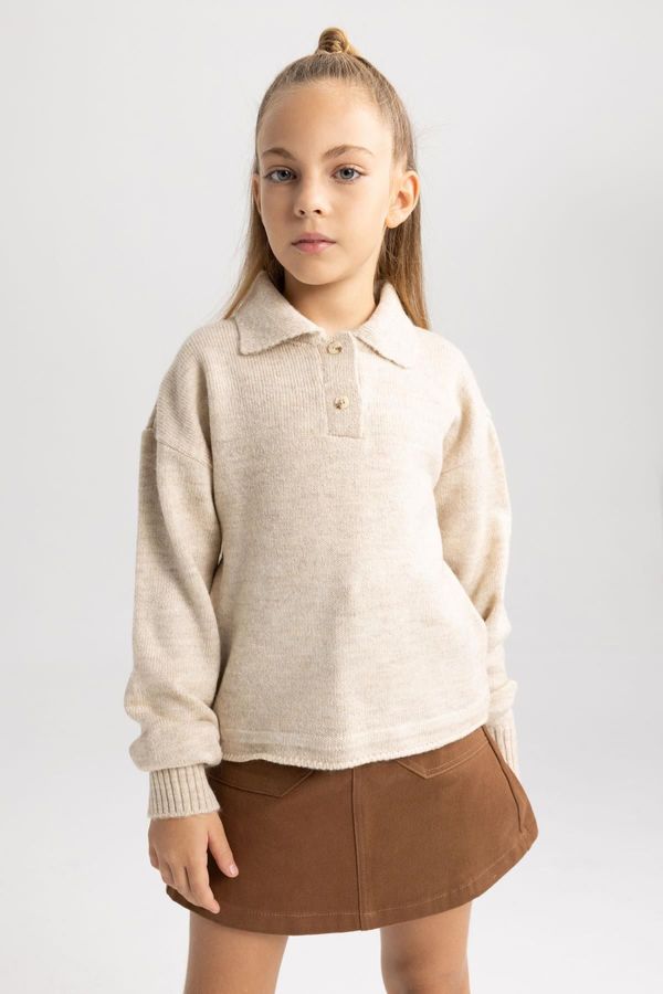 DEFACTO DEFACTO Girl's Polo Neck Sweater