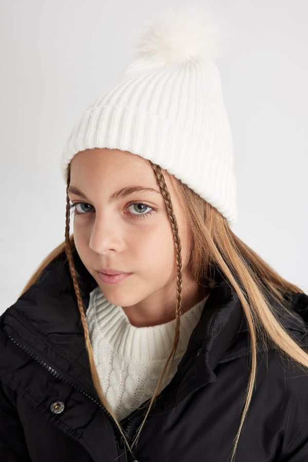 DEFACTO DEFACTO Girl's Pompom Beanie