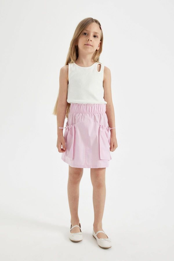 DEFACTO DEFACTO Girl's Poplin Skirt with Pockets