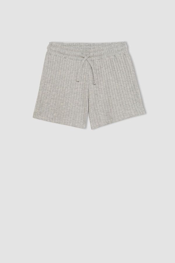 DEFACTO DEFACTO Girl's Ribbed Camisole Shorts