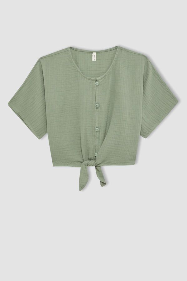 DEFACTO DEFACTO Girls' Short Sleeve Blouse