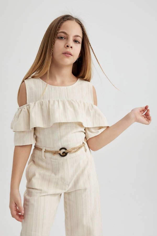 DEFACTO DEFACTO Girl's Short Sleeve Blouse