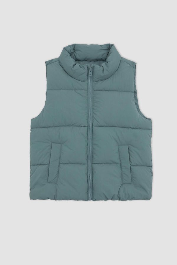 DEFACTO DEFACTO Girl's Stand Collar Puffer Vest