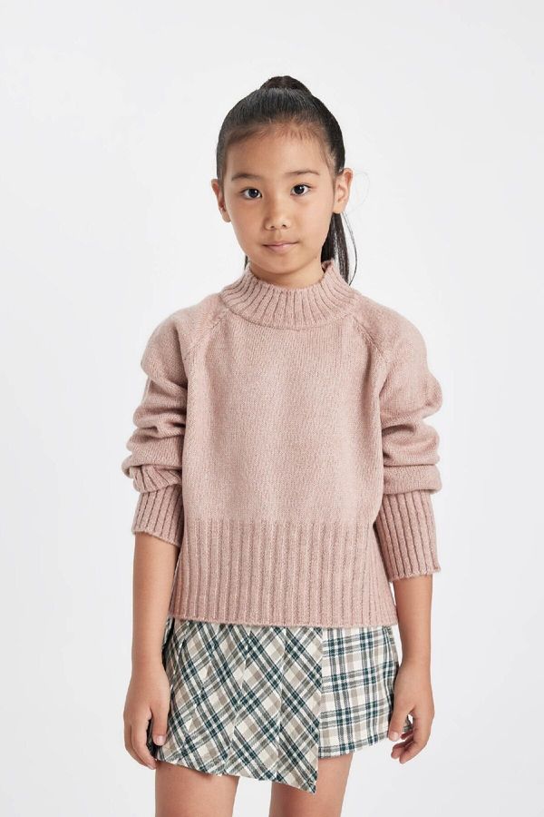 DEFACTO DEFACTO Girls Standard Fit Crew Neck Sweater