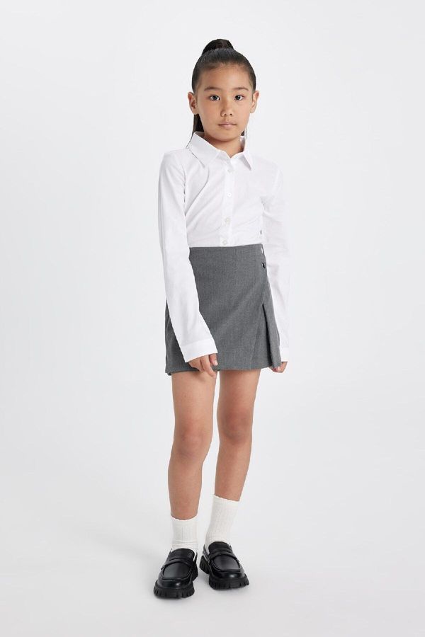 DEFACTO DEFACTO Girls Twill School Skirt