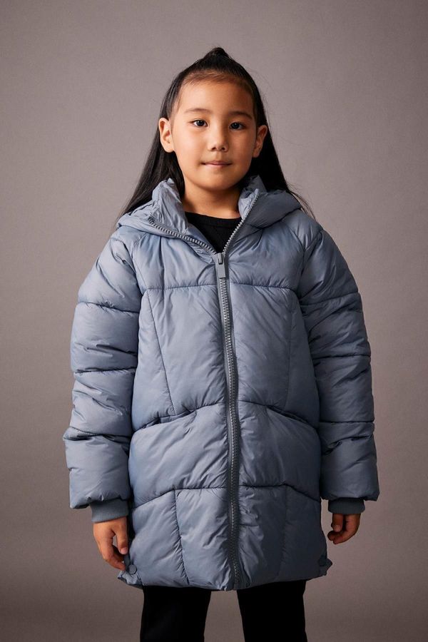 DEFACTO DEFACTO Girl's Water Repellent Hooded Coat