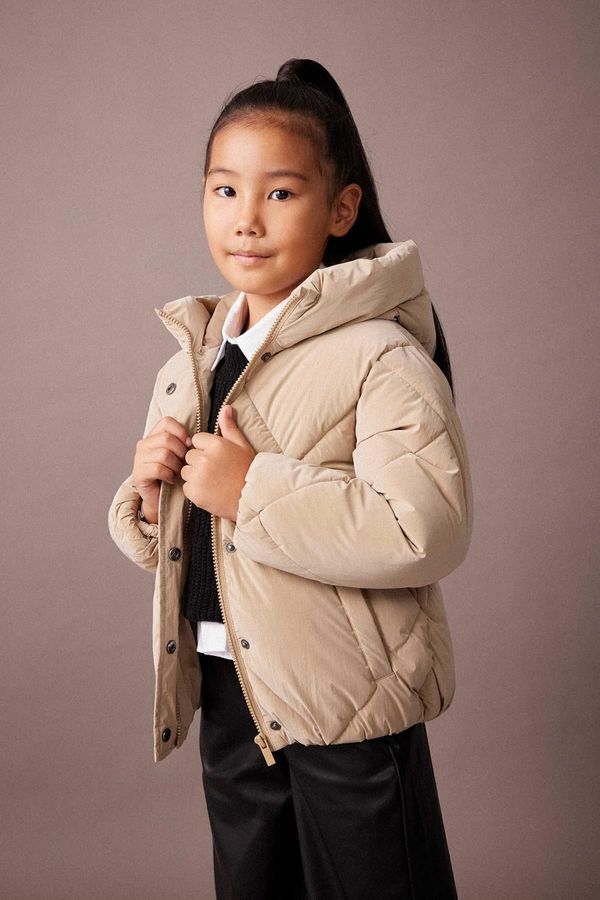 DEFACTO DEFACTO Girl's Water Repellent Hooded Coat