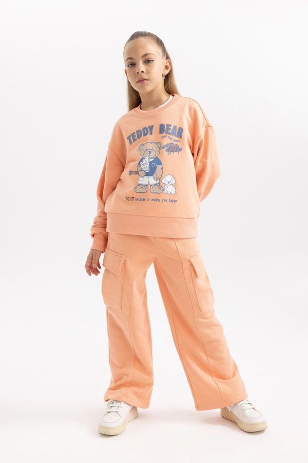 DEFACTO DEFACTO Girls Wide Leg Cargo Sweatpants