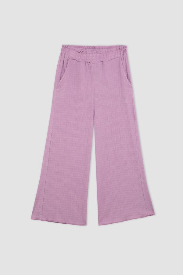 DEFACTO DEFACTO Girls' Wide Leg Crepe Trousers