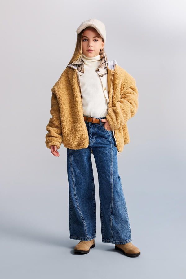 DEFACTO DEFACTO Girl's Wide Leg Wide Leg Jean Pants