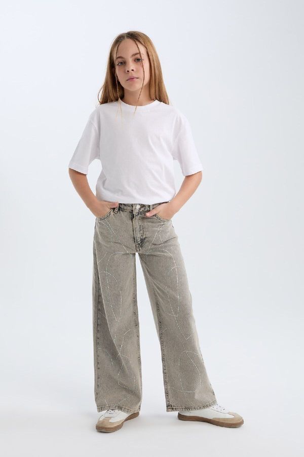 DEFACTO DEFACTO Girl's Wide Leg Wide Leg Pants