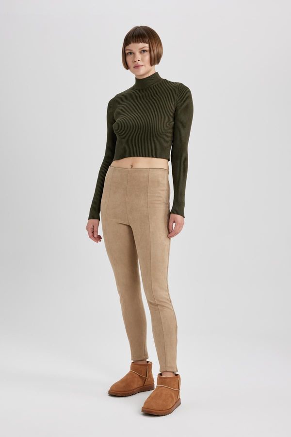 DEFACTO DEFACTO High Waist Suede Leggings