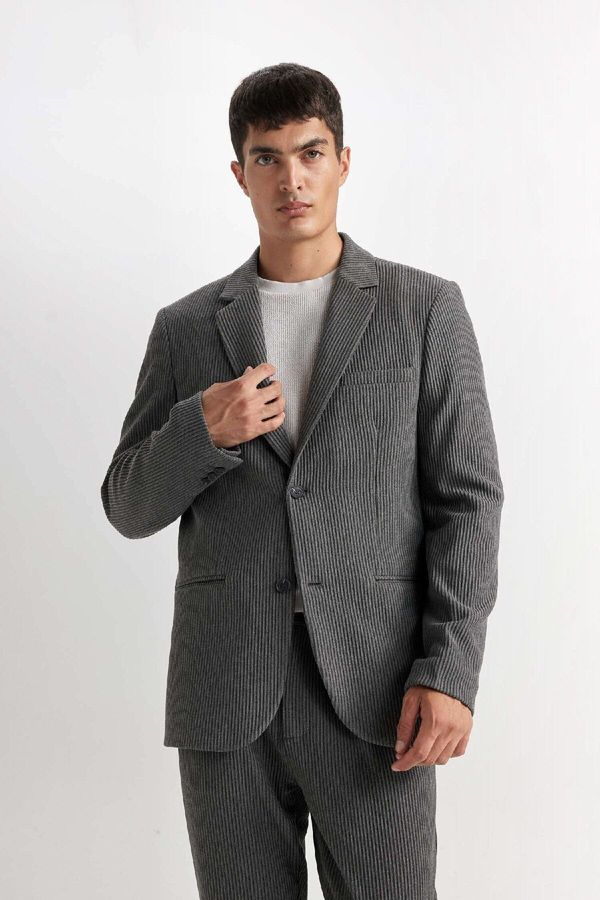 DEFACTO DEFACTO Jacket Collar Button-Down Blazer Jacket