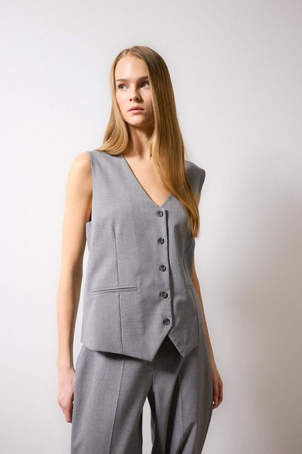 DEFACTO DEFACTO Long Fit Blazer Vest