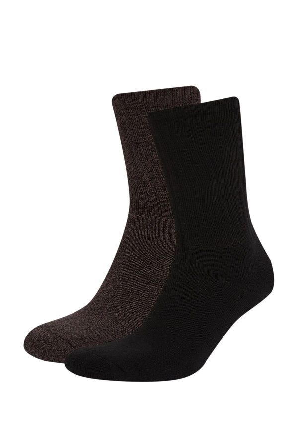 DEFACTO DEFACTO Men's 2-Pack Cotton Terry Socks