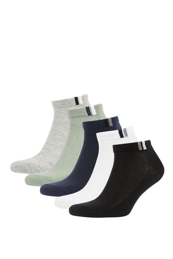 DEFACTO DEFACTO Men's 5-Piece Cotton Booties Socks