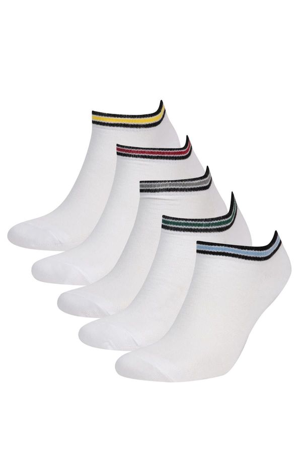 DEFACTO DEFACTO Men's 5-Piece Cotton Booties Socks