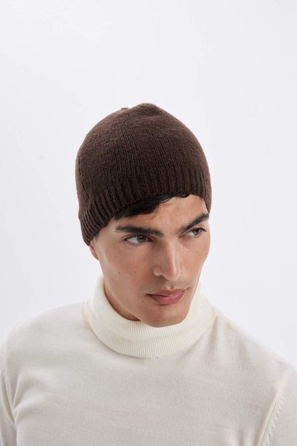 DEFACTO DEFACTO Men's Basic Plain Knitted Beret