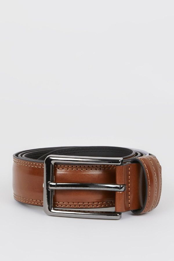 DEFACTO DEFACTO Men's Faux Leather Classic Belt