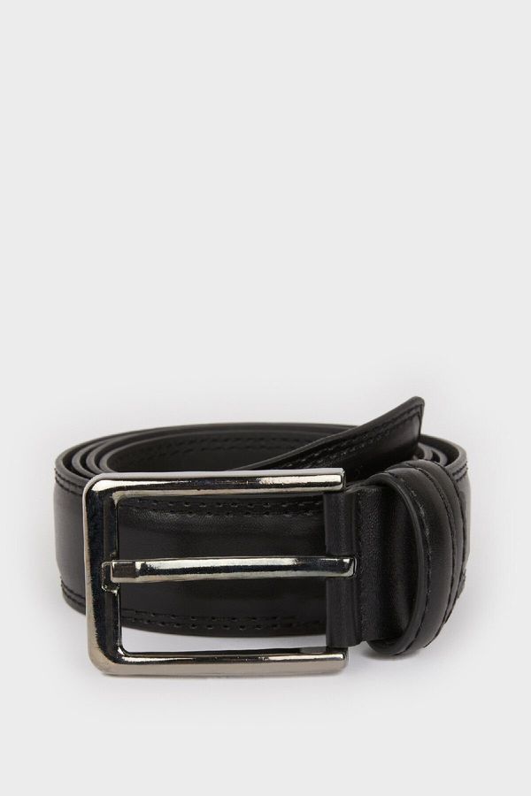 DEFACTO DEFACTO Men's Faux Leather Classic Belt