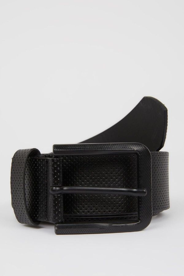 DEFACTO DEFACTO Men's Faux Leather Classic Belt