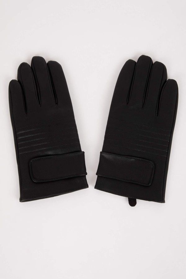 DEFACTO DEFACTO Men's Faux Leather Gloves C7199ax24wn