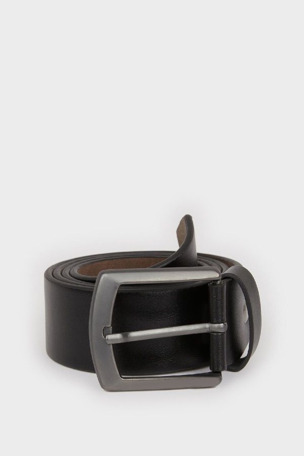 DEFACTO DEFACTO Men's Faux Leather Jean Belt