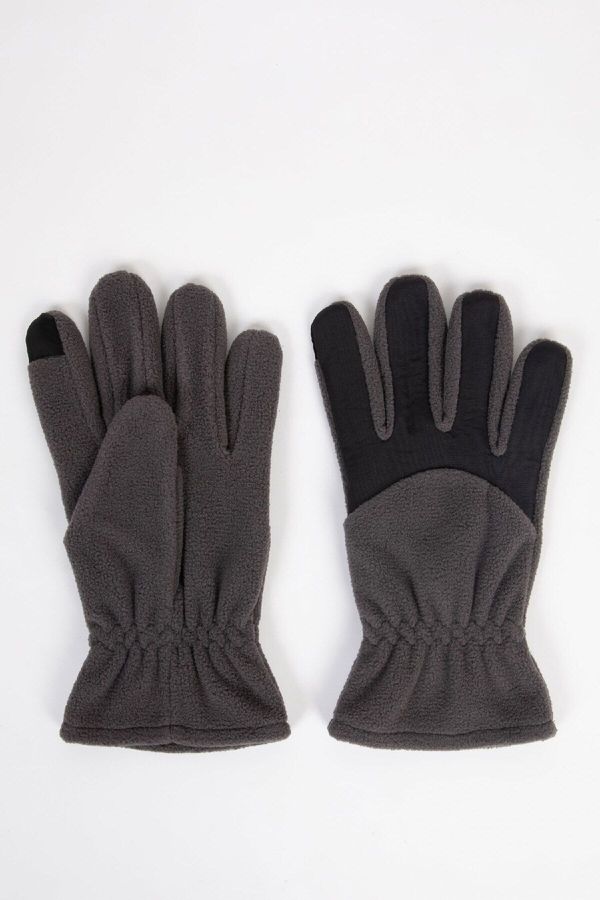 DEFACTO DEFACTO Men's Polar Fleece Gloves A6619AX24WN