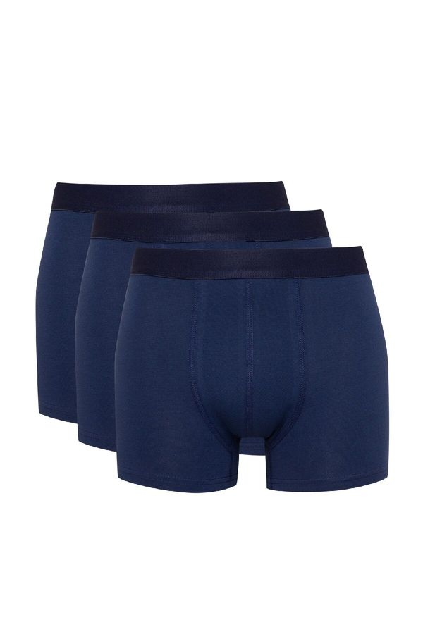 DEFACTO DEFACTO Men's Regular Fit Basic Plain 3-Pack Boxer