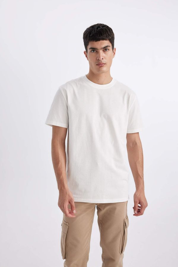 DEFACTO DEFACTO New Regular Fit Crew Neck Basic Cotton T Shirt