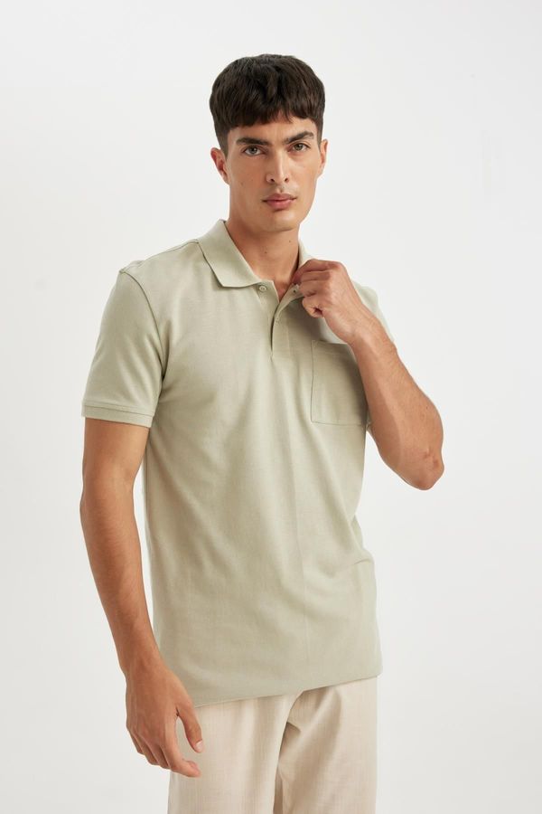 DEFACTO DEFACTO New Regular Fit Short Sleeve Pique Basic Plain Polo T-Shirt