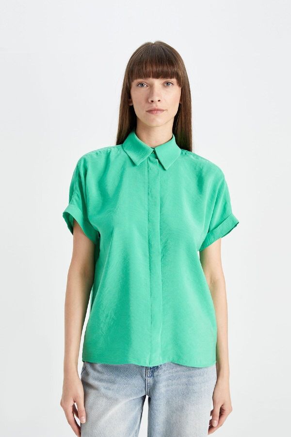 DEFACTO DEFACTO Oversize Fit Short Sleeve Shirt