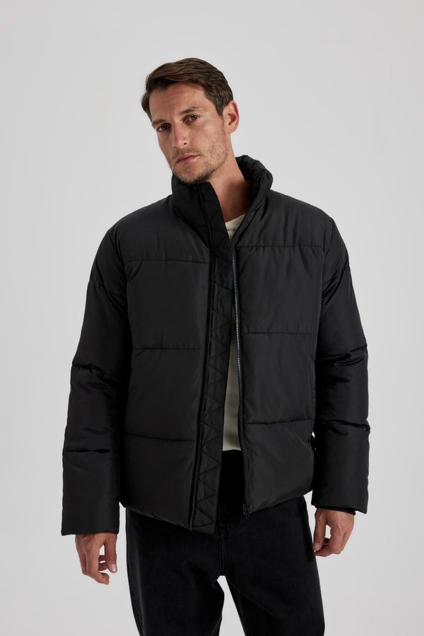 DEFACTO DEFACTO Oversize Fit Stand Collar Puffer Puffer Coat