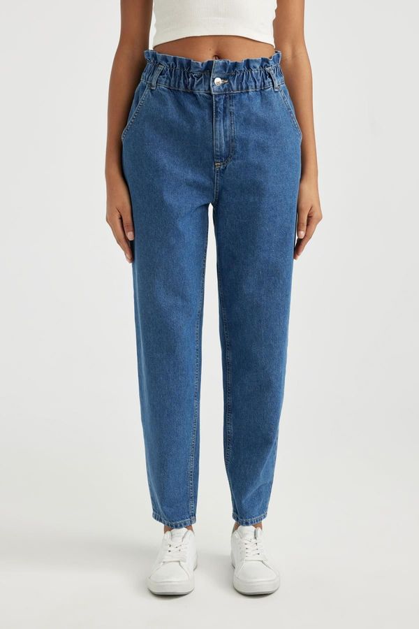 DEFACTO DEFACTO Paperbag High Waist Ankle Length Jean Trousers