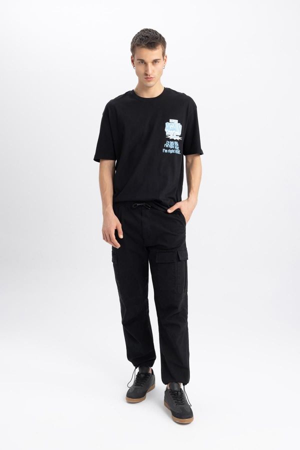 DEFACTO DEFACTO Parachute Pants Relax Fit Cargo Pocket Straight Leg