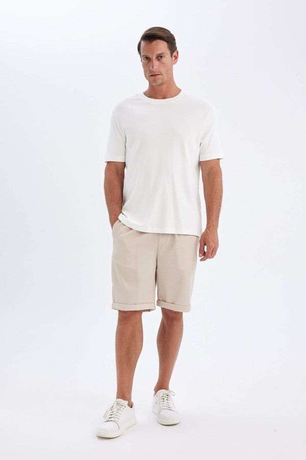 DEFACTO DEFACTO Pique Elastic Waist Bermuda Shorts