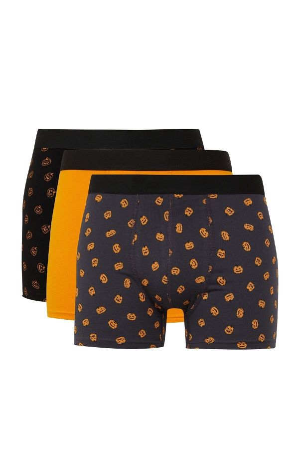 DEFACTO DEFACTO Pumpkin Printed 3-Pack Boxer