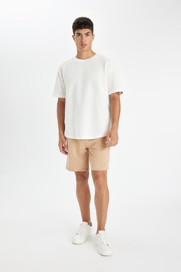 DEFACTO DEFACTO Regular Fit Basic Plain Bermuda Shorts with Pockets